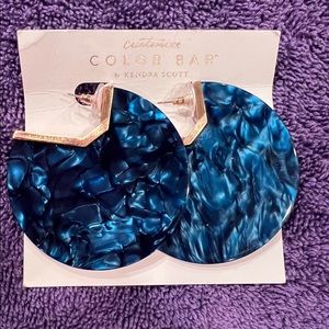 Kendra Scott gorgeous Rose Gold/Blue Kai earrings